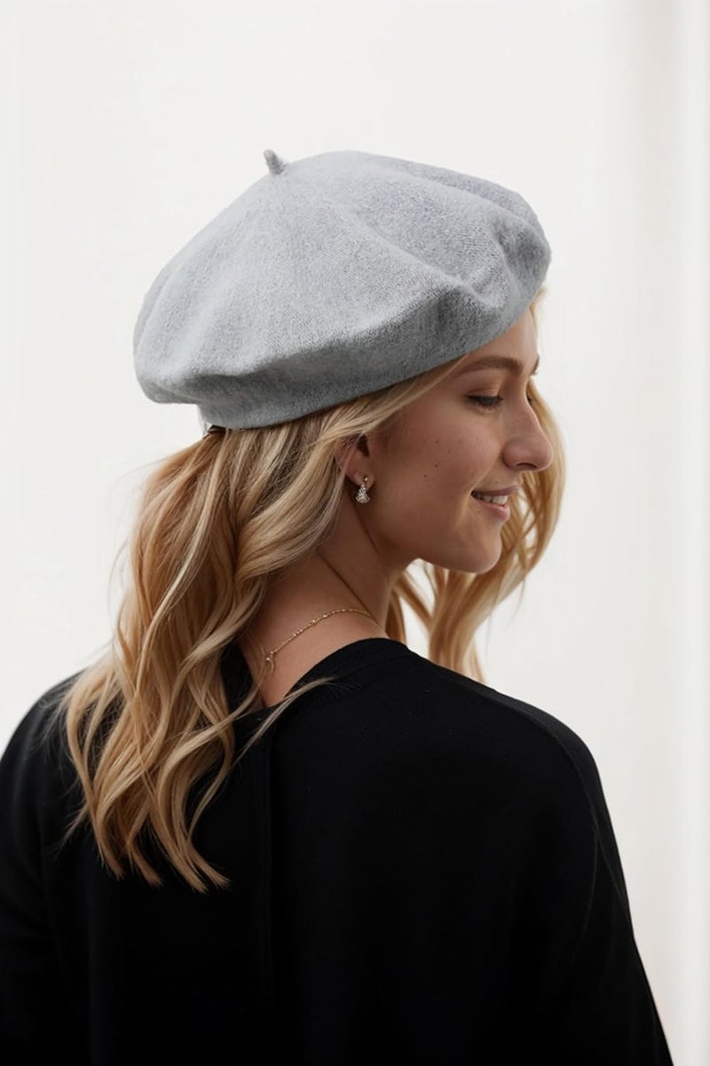 EGANO Women's ​​Beret Hats​​ - French Wool Blend Winter Cap, 70% Wool All-Season Soft ​​Beret Hats for Women​​ (Multi-Color)​ - Image 4